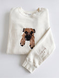 Load image into Gallery viewer, Embroidered Sleeve Name Add-On for Pet Portrait Sweatshirt
