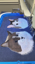 Load and play video in Gallery viewer, The 2-Pet Portrait Lumbar Pillow Cover
